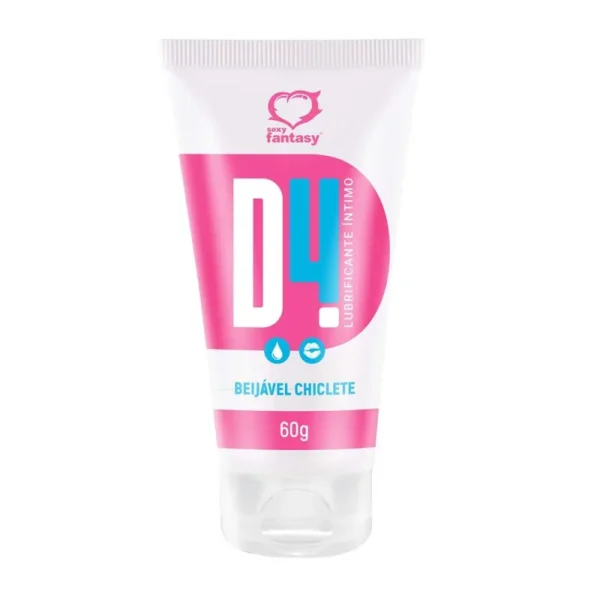 D4 Gel Umectante Beijável - Chiclete (Sexy Fantasy)