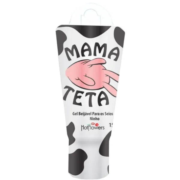 Gel Beijável Mama Teta Sabor Leite Ninho Hotflowers 15g