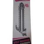 Capa Peniana Em Silicone Com Glande E Estimulador Clitoriano Wolf Warrior