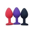 Plug Anal Silicone Coração Médio 8 X 3,4 cm