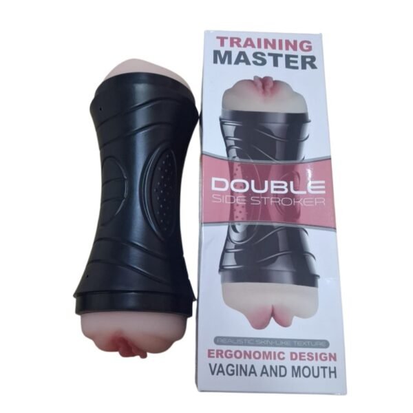 Mastubador Duplo Vagina e Boca Formato de Lanterna