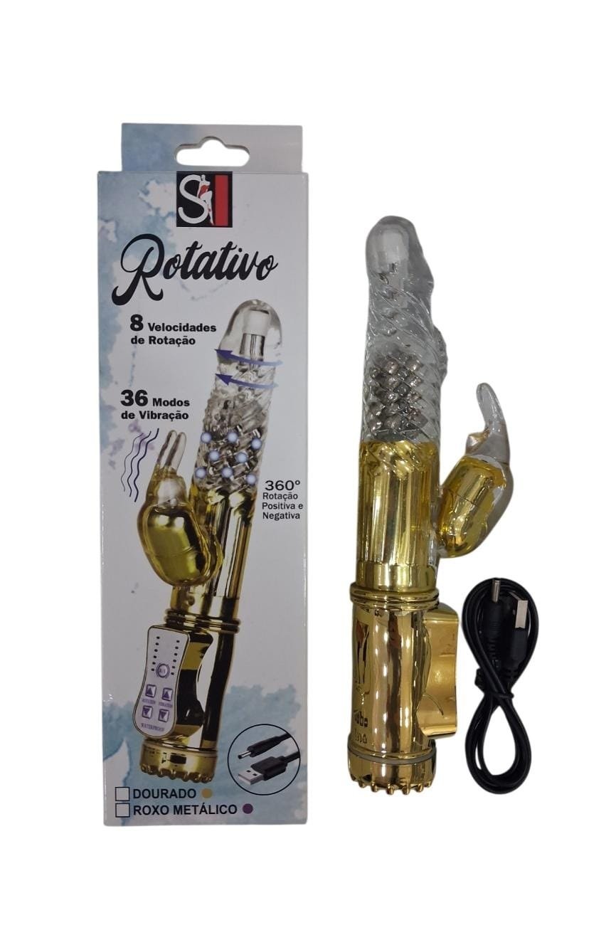 Rotativo 36 vibr 199,00 Vibrador Rabbit 36 Funções - Imagem 1