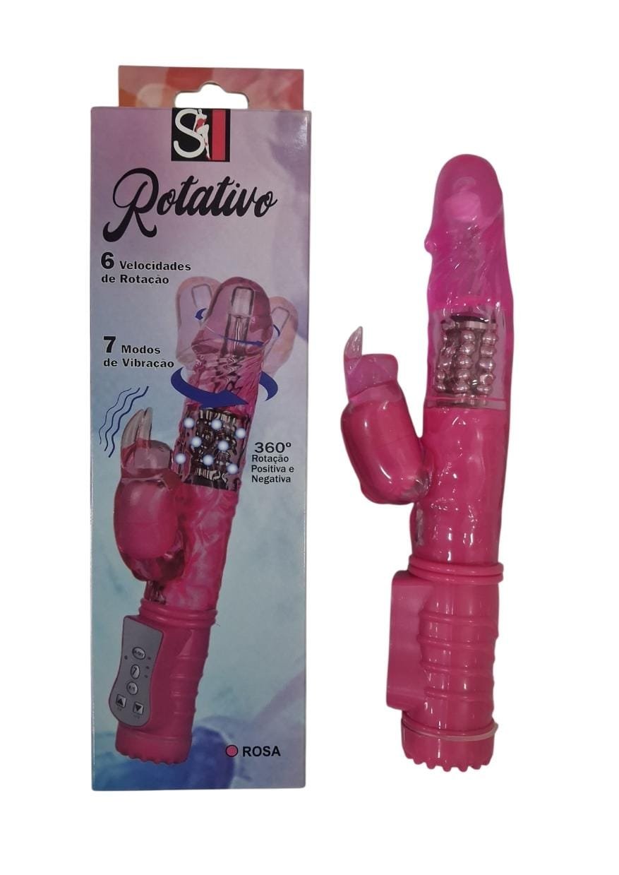 Rotativo coelho 159,90 VIBRADOR ROTATIVO COM ESTIMULADOR COELHO - Imagem 1