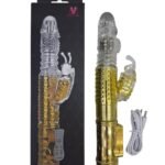 VIBRADOR ROTATIVO VAI E VEM 36 VIBRAÇÕES USB GENERAL IMPORT