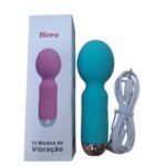 MASSAGEADOR VARINHA MÁGICA MINI HERO  AZUL CLARO