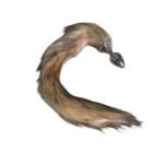 PLUG DE METAL COM RABO DE RAPOSA